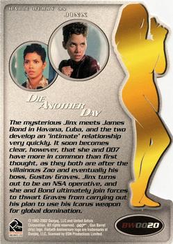 2002 Rittenhouse James Bond 40th Anniversary - The Women of Bond #BW0020 Halle Berry as Jinx Back