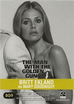 2003 Rittenhouse The Women of James Bond in Motion - Bond Girls Are Forever #BG9 Britt Ekland as Mary Goodnight Back