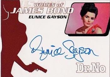 2003 Rittenhouse The Women of James Bond in Motion - Autographs #WA8 Eunice Gayson Front
