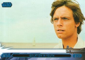 2013 Topps Star Wars: Jedi Legacy - Blue Foil #4L Isolation in Youth / Lived out away from civilization Front