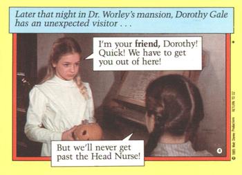 1985 Topps Return to Oz #4 (Dorothy and Aunt Em) Back