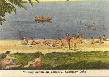 1952 Great Kentucky Dam / Beautiful Kentucky Lake #NNO Bathing Beach on Beautiful Kentucky Lake Front
