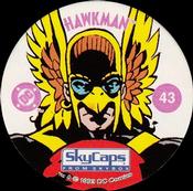 1993 SkyBox Skycaps DC Comics #43 Hawkman Front