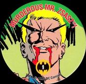 1993 SkyBox Skycaps Knightfall #9 Murderous Mr. Zsasz! Front