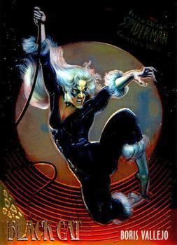 1995 Fleer Ultra Spider-Man - Golden Web #1 Black Cat Front