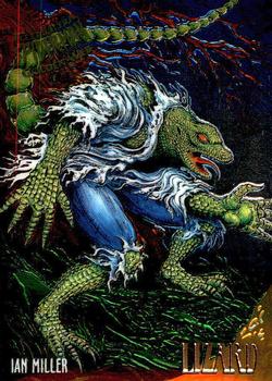 1995 Fleer Ultra Spider-Man - Golden Web #5 Lizard Front