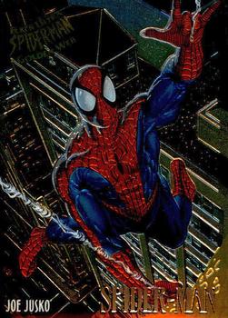 1995 Fleer Ultra Spider-Man - Golden Web #7 Spider-Man Front