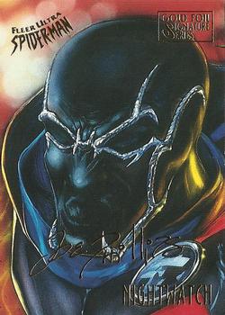 1995 Fleer Ultra Spider-Man - Gold Foil Signature Series #40 Nightwatch Front