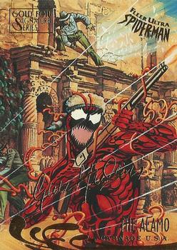1995 Fleer Ultra Spider-Man - Gold Foil Signature Series #139 The Alamo / Carnage Front