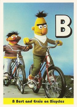 1992 Idolmaker Sesame Street #23 B Bert and Ernie on Bicycles Front
