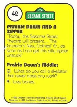 1992 Idolmaker Sesame Street #42 Z Prairie Dawn and a Zipper Back