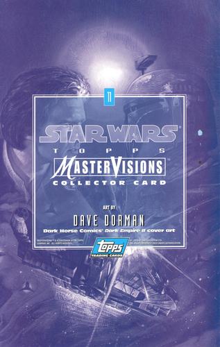 1995 Topps MasterVisions Star Wars #11 Art By Dave Dorman Back
