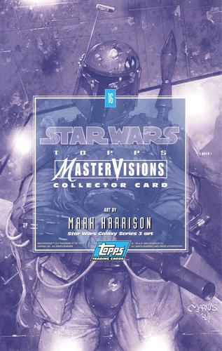 1995 Topps MasterVisions Star Wars #16 Art By Mark Harrison Back