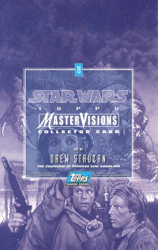 1995 Topps MasterVisions Star Wars #19 Art By Drew Struzan Back