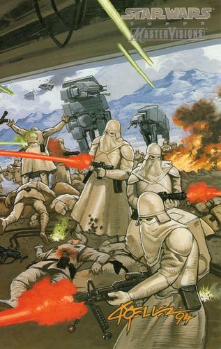 1995 Topps MasterVisions Star Wars #21 Art By Chris Moeller Front
