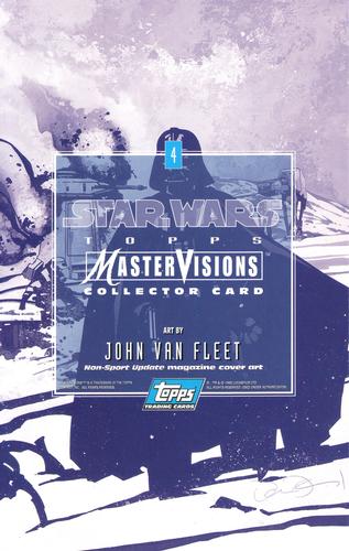 1995 Topps MasterVisions Star Wars #4 Art By John Van Fleet Back