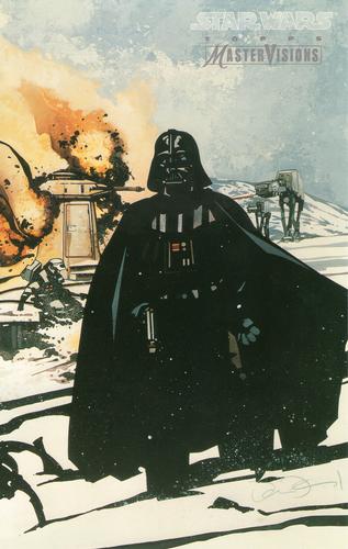 1995 Topps MasterVisions Star Wars #4 Art By John Van Fleet Front