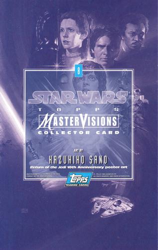 1995 Topps MasterVisions Star Wars #8 Art By Kazuhiko Sano Back