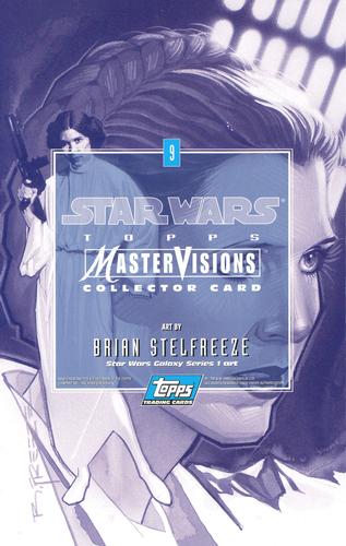 1995 Topps MasterVisions Star Wars #9 Art By Brian Stelfreeze Back