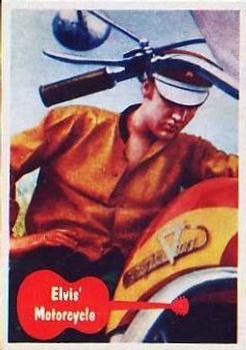 1956 Topps Elvis Presley (Bubbles, R710-1) #25 Elvis' Motorcycle Front