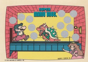 1989 Topps Nintendo - Super Mario Bros. Scratch-Offs #10 Mario I Screen 10 Front