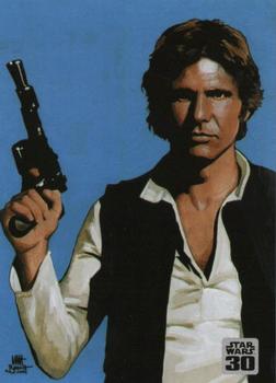 2007 Topps Star Wars 30th Anniversary - Blister Bonus #3 Han Solo Front