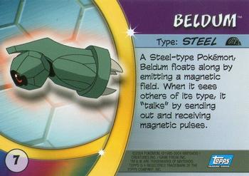 2004 Topps Pokemon Advanced Challenge #7 Beldum Back