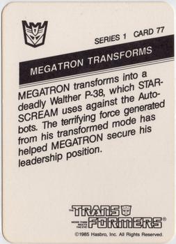 1985 Hasbro Transformers #77 Megatron Transforms Back