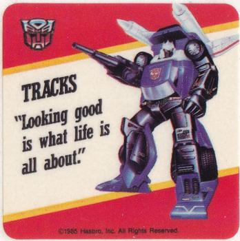 1985 Hasbro Transformers - Stickers #NNO Tracks Front