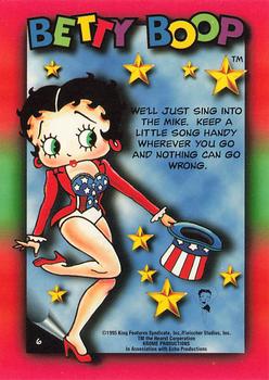 1995 Krome Betty Boop Series One - Premier Edition #6 We'll just sing into the mike. Keep Back