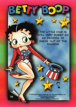 1995 Krome Betty Boop Series One - Premier Edition #78 The little king is still very bored Back