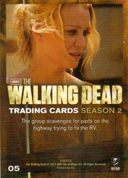2012 Cryptozoic Walking Dead Season 2 #05 Price of Supplies Back