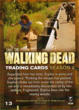 2012 Cryptozoic Walking Dead Season 2 #13 Not Safe Yet Back