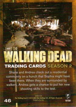 2012 Cryptozoic Walking Dead Season 2 #46 Andrea Steps Up Back