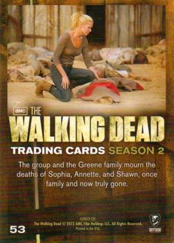2012 Cryptozoic Walking Dead Season 2 #53 Mourning Back