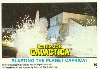 1978 Topps Battlestar Galactica #10 Blasting the Planet Caprica! Front