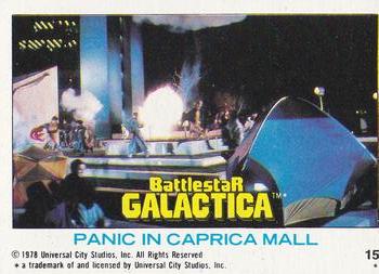 1978 Topps Battlestar Galactica #15 Panic in Caprica Mall Front