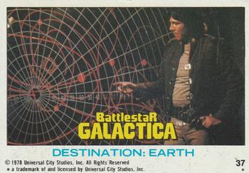 1978 Topps Battlestar Galactica #37 Destination: Earth Front