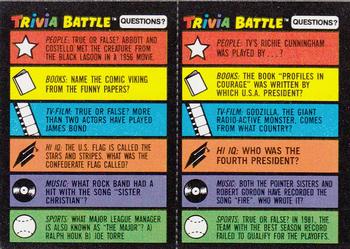 1984 Topps Trivia Battle Game #227 / 228 Card 227 / Card 228 Front