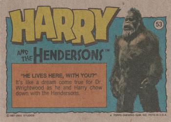 1987 Topps Harry and the Hendersons #53 