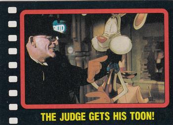 1987 Topps Who Framed Roger Rabbit #69 The Judge Gets His Toon! Front