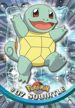1999 Topps Pokemon TV Animation Edition Series 1 - Black Topps Logo #7 Squirtle Front