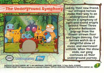 2000 Topps Pokemon The Movie 2000 #7 The Underground Symphony Back