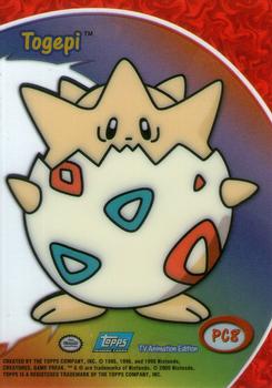 2000 Topps Pokemon TV Animation Edition Series 3 - Clear #PC8 Togepi Back