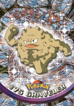 1999 Topps Pokemon TV Animation Edition Series 1 #75 Graveler Front