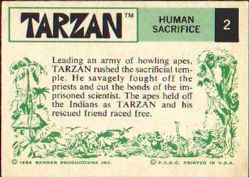 1966 Banner Tarzan #2 Human Sacrifice Back