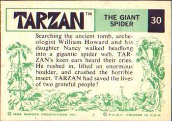 1966 Banner Tarzan #30 The Giant Spider Back