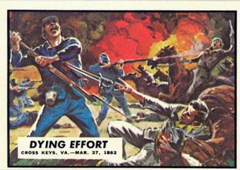 1962 Topps Civil War News #13 Dying Effort Front