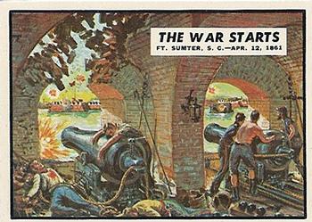 1962 Topps Civil War News #3 The War Starts Front