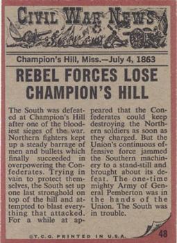 1962 Topps Civil War News #48 Smashing the Enemy Back